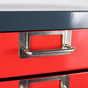 ADB Schubladenschrank Schubladenbox Werkzeugschrank mit 5 Schubladen 320x270x342 mm, aus Metall, für die Werkstatt als Werkzeugschrank, Hergestellt in der EU - 4