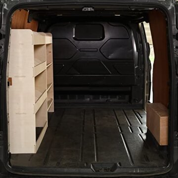 VANIFY - Passt für Ford Transit Custom L2 2012+ Fahrzeugeinrichtung Fahrzeugregale, komplette Fahrerseite mit Werkzeugkastenregal - 3