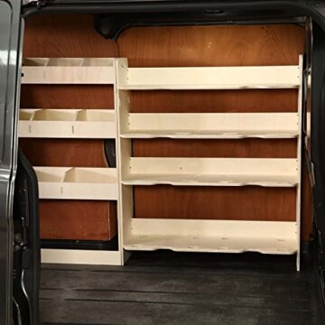 VANIFY - Passt für VW Transporter T5 T6 L1 2003+ Fahrzeugeinrichtung Fahrzeugregale, komplette Fahrerseite mit Festool-Regal - 3