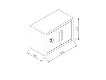 VITO Männerküche - Werkstatteinrichtung Set mit Schubladen 16-TLG ca. 395 x 50 x 200 cm, Garage Werkstatteinrichtung, Werkbank, Werkzeugschrank, Werkbank mit Holzarbeitsplatte - (VIAGCSET) - 4