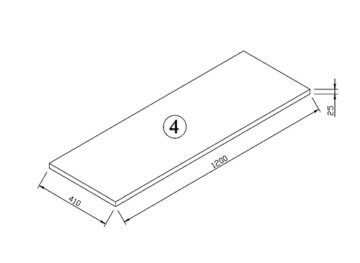 VITO Männerküche - Werkstatteinrichtung Set mit Schubladen 16-TLG ca. 395 x 50 x 200 cm, Garage Werkstatteinrichtung, Werkbank, Werkzeugschrank, Werkbank mit Holzarbeitsplatte - (VIAGCSET) - 6