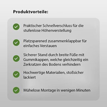 TRUTZHOLM Alu Werkbank klappbar höhenverstellbar Werktisch Spanntisch Arbeitstisch ideal für Werkstatt, Garage, Hobby oder den mobilen Einsatz - 8