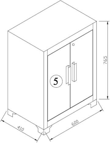 VITO Männerküche - 21-TLG Werkstatteinrichtung Set mit Schubladen ca. 473 x 50 x 200 cm, Garage Werkstatteinrichtung, Werkbank, Werkzeugschrank, Werkbank mit Holzarbeitsplatte - (VIAGCSETC) - 7