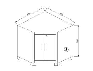 VITO Männerküche - 21-TLG Werkstatteinrichtung Set mit Schubladen ca. 473 x 50 x 200 cm, Garage Werkstatteinrichtung, Werkbank, Werkzeugschrank, Werkbank mit Holzarbeitsplatte - (VIAGCSETC) - 8