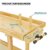 Wiltec Werkbank 151 x 61,5 x 86 cm aus Holz, Werktisch aus Rubberwood, Hobelbank bis 150 kg belastbar, Werkzeugbank mit Schublade und Spannzangen - 8